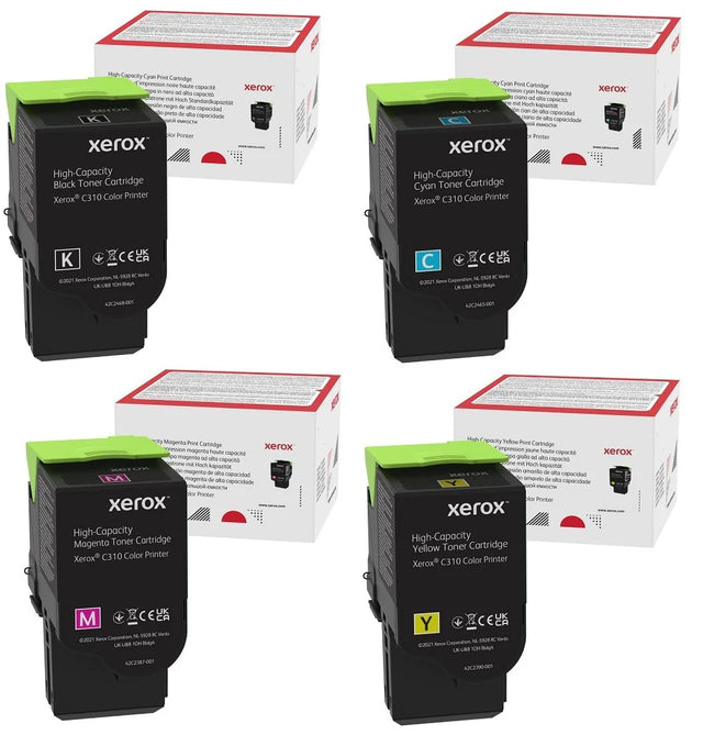 Xerox 006R04364 OEM HY Toner Set, B/M/C/Y