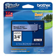 Brother TZE141 OEM .75" X 26.2' Laminated Label Tape, Black on Clear
