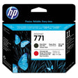 HP 771 CE017A OEM Printhead Cartridge, Matte Black/ Chromatic Red