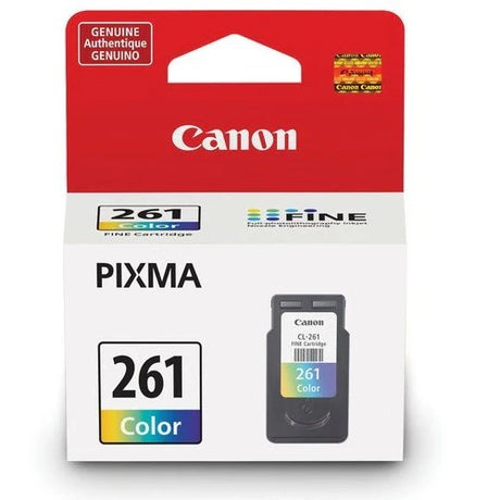 Canon 3725C001 CL-261 OEM Ink Cartridge, 8.3ml Pages, Color