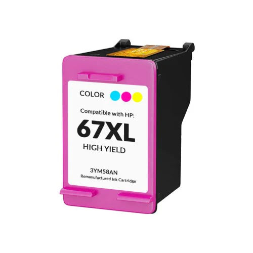 Compatible for HP 67XL 3YM58AN HY Ink Cartridge, 200 pages, Tri-color