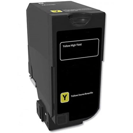 Compatible for 74C1HY0 HY Toner Cartridge, 12K Pages, Yellow