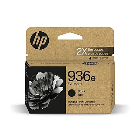 HP 936e EvoMore 4S6V6LN OEM Ink Cartridge, 2.5K Pages, Black
