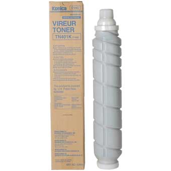 Konica Minolta 960420 OEM Toner Cartridge, TN-401K, 30K pages, Black