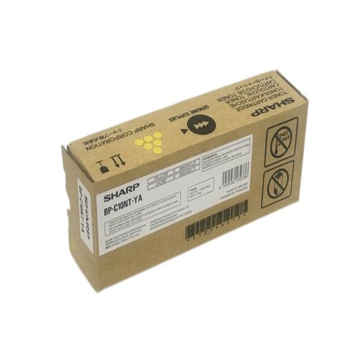 Sharp BP-C10NT-YA OEM Toner Cartridge, 5K Pages, Yellow