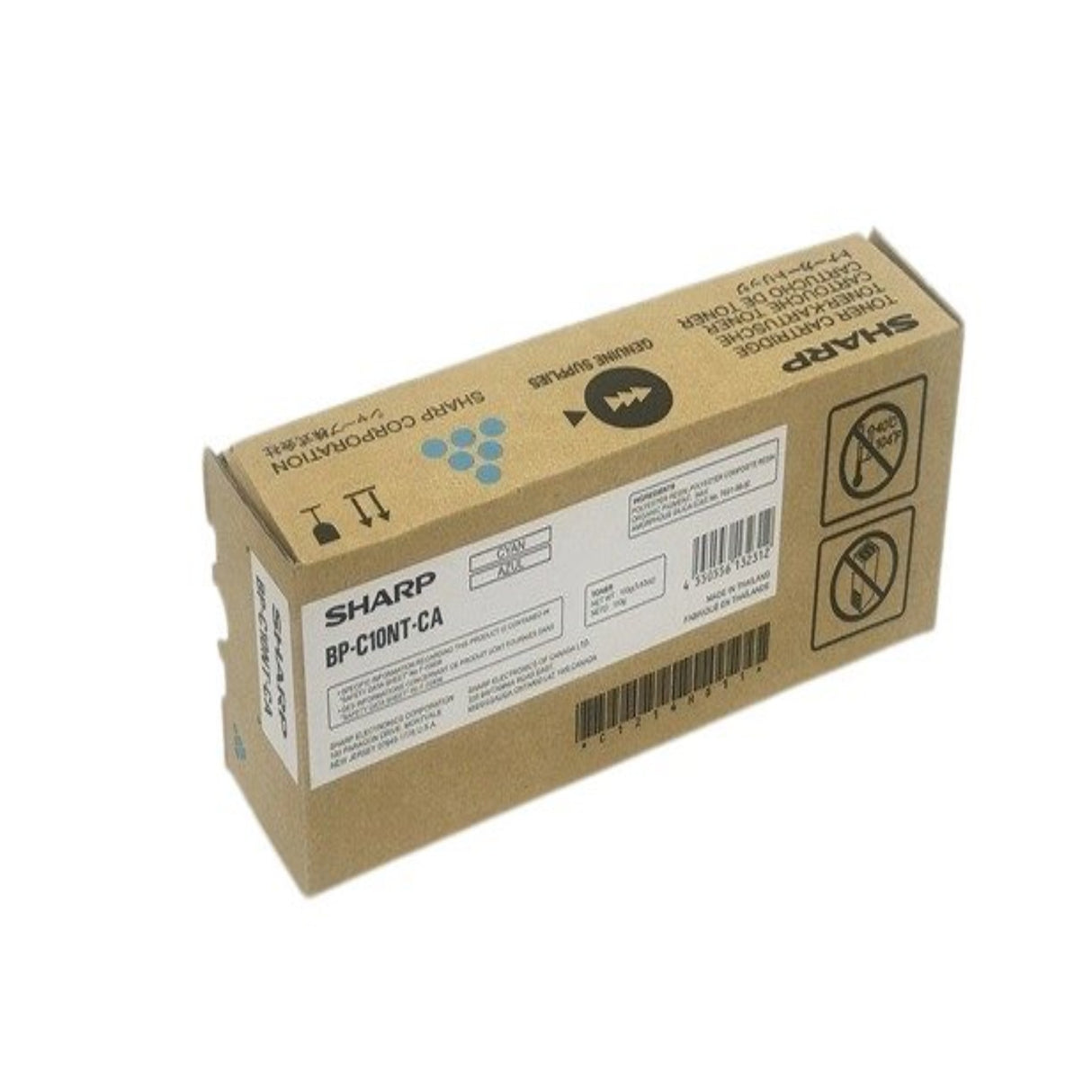 Sharp BP-C10NT-CA OEM Toner Cartridge, 5K Pages, Cyan