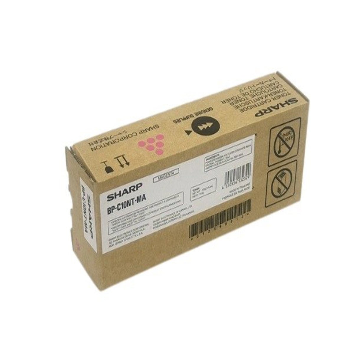 Sharp BP-C10NT-MA OEM Toner Cartridge, 5K Pages, Magenta