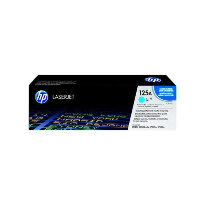 HP 125A CB541A OEM Laser Toner Cartridge, 1.4K Pages, Cyan