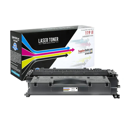 Compatible for 3479B001AA Cartridge 119 Toner Cartridge, 2100 pages, Box of 3, Black