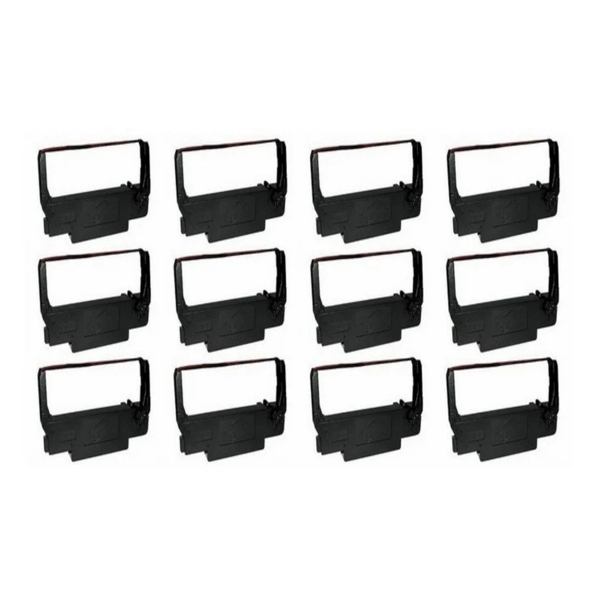 Compatible ERC-30BR POS Ribbon, 12pk, Black / Red