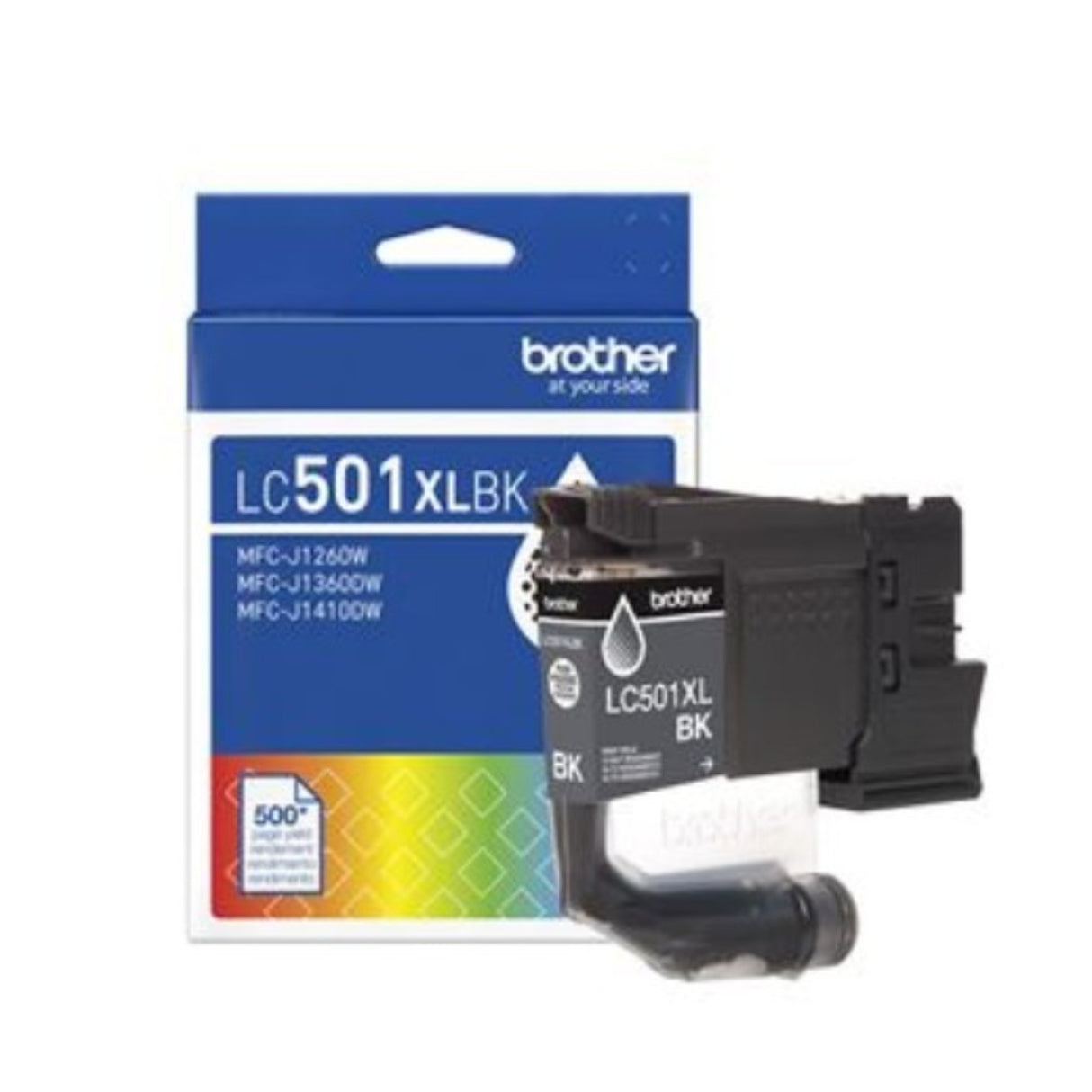Brother LC501XLCS OEM HY Ink Cartridge, 500 Pages, Cyan