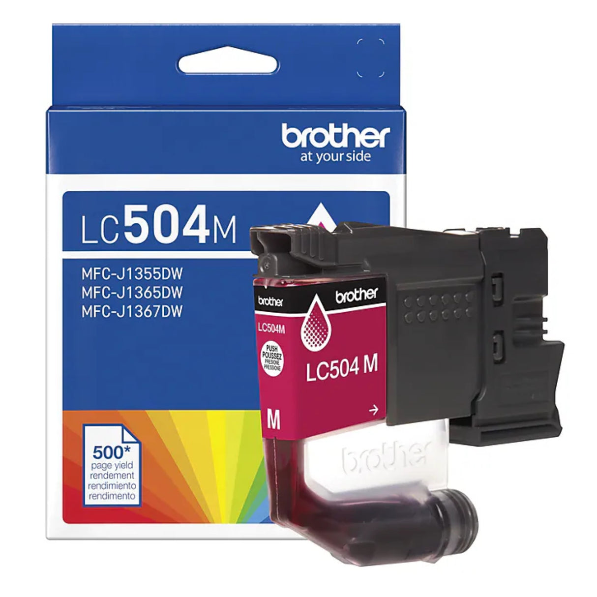 Brother LC506M OEM Ink Cartridge, 900 Pages, Magenta