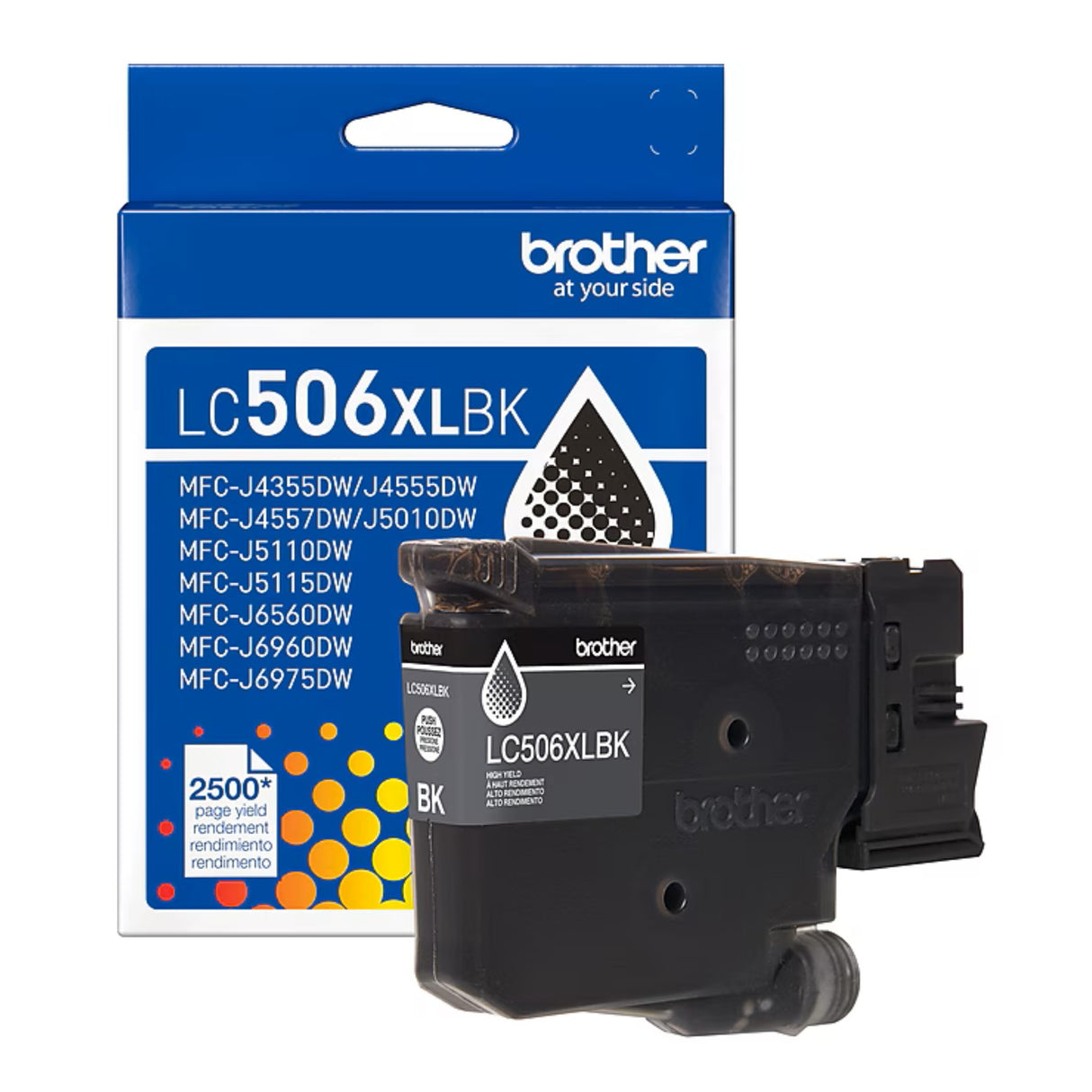 Brother LC506XLBK HY OEM Ink Cartridge, 2.5K Pages, Black