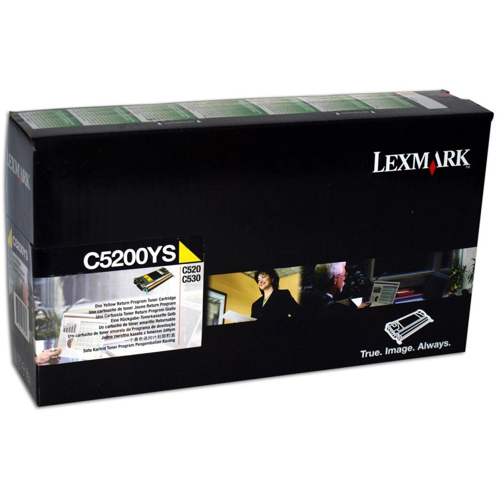 Lexmark C5200YS OEM Toner Cartridge, 3K pages, Yellow
