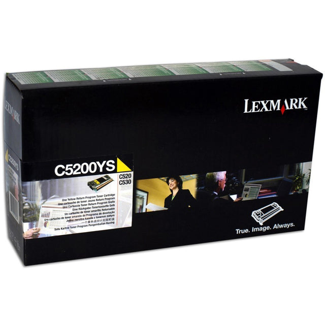 Lexmark C5200YS OEM Toner Cartridge, 3K pages, Yellow