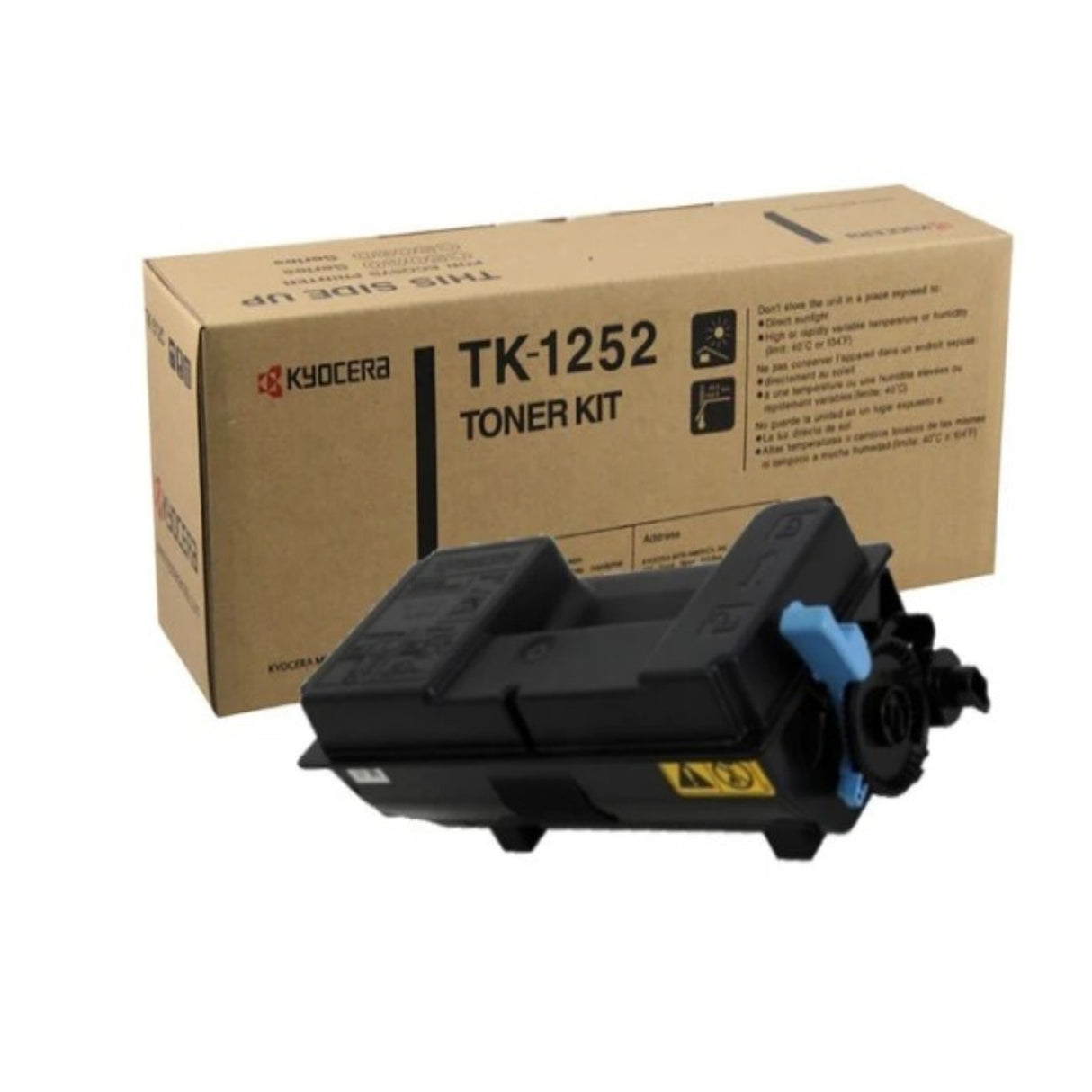 Kyocera TK-1252 1T0C3H0US0 OEM Toner Cartridge, 3K Pages, Black