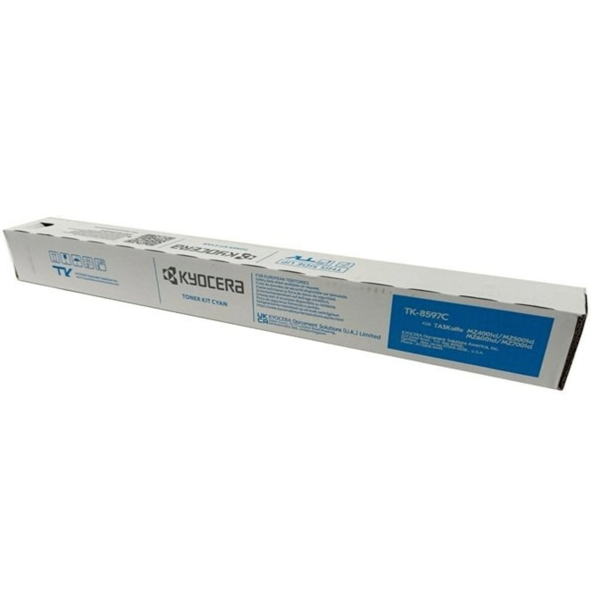 Kyocera Mita TK-8597C 1T0C2GCUS0 OEM Toner Cartridge, 24k Pages,Cyan