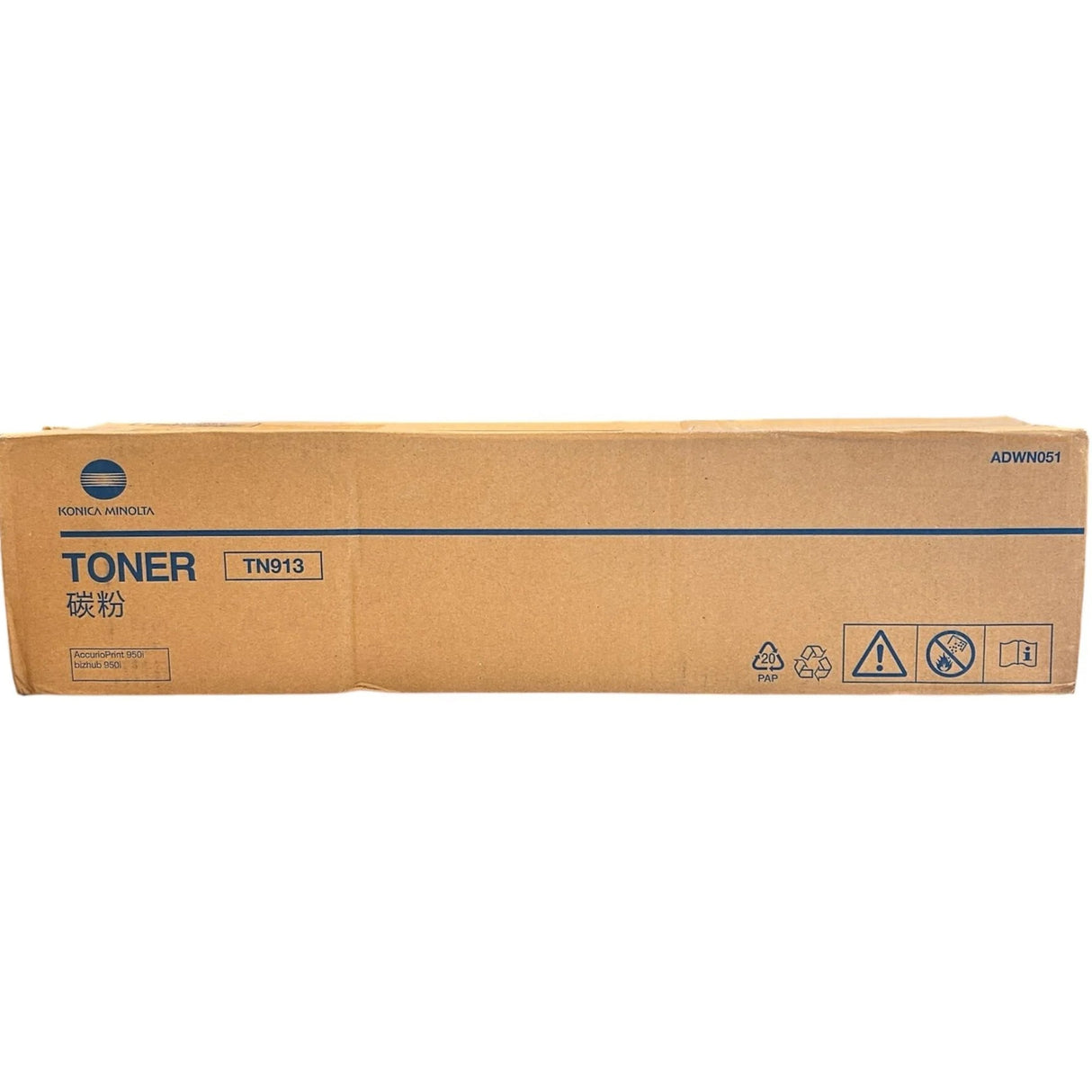 Konica Minolta TN913 ADWN031 OEM Toner Cartridge, 50K Pages, Black