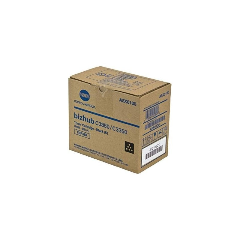 Konica Minolta A5X0130 TNP48K OEM Toner Cartridge, 10K pages, Black