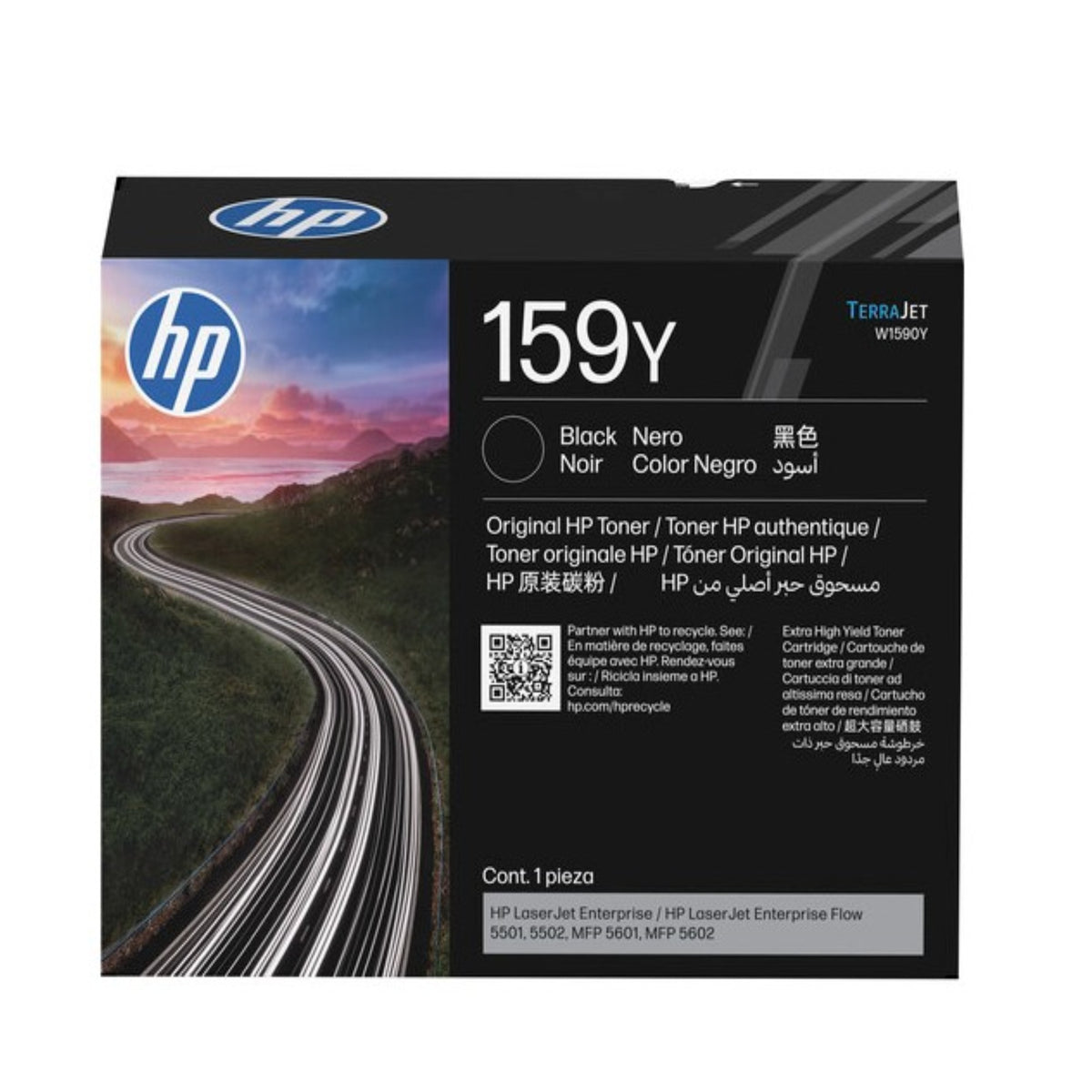 HP 159Y W1590Y Super HY OEM LaserJet Toner Cartridge, 26K Pages, Black