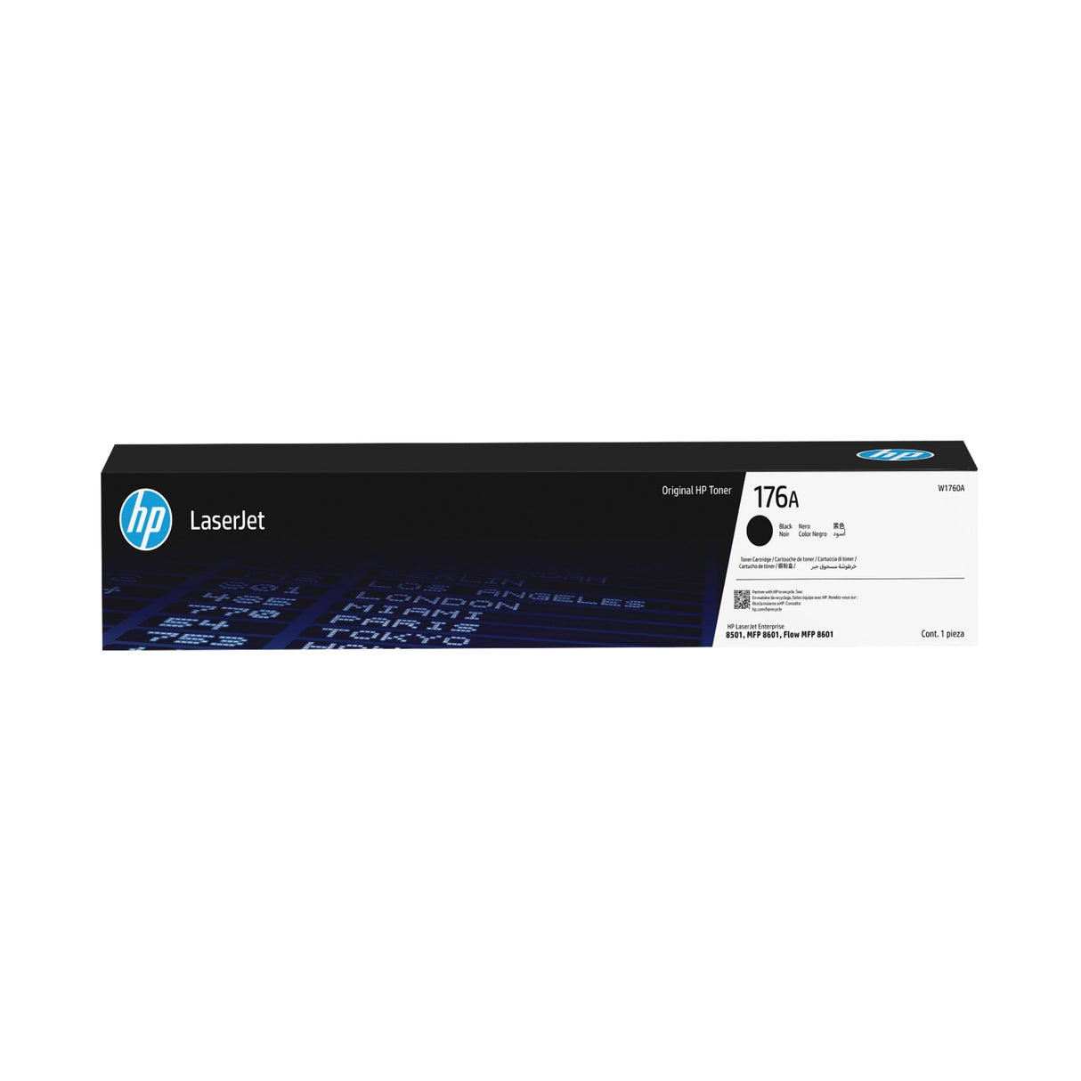 HP 176A W1760A OEM Laserjet Toner Cartridge, 45K Pages, Black