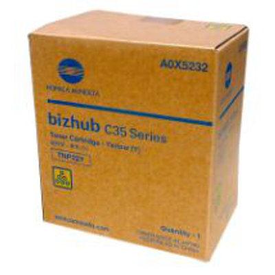 Konica Minolta A0X5232 TNP22Y OEM Toner Cartridge, 4600 pages, Yellow