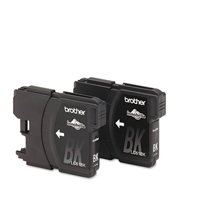Brother LC612PKS OEM Ink Cartridge, 500 pages, Box of 2, Black