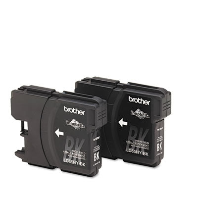 Brother LC652PKS OEM HY Ink Cartridge, 900 pages, Box of 2, Black