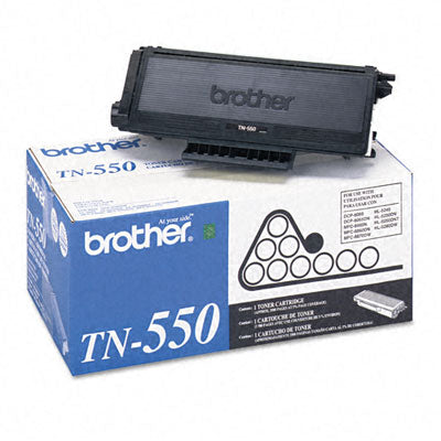 Brother TN-550 OEM Toner Cartridge, 3500 pages, Black
