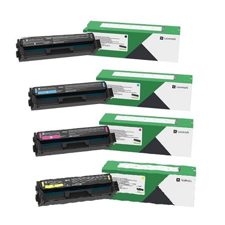 Lexmark C341XK0 OEM Extra HY Return Program Toner Set, B/C/M/Y