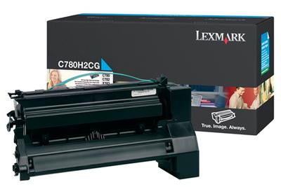 Lexmark C780H2CG OEM HY Toner Cartridge, 10,000 pages, Cyan
