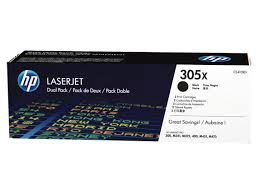 HP 305X CE410XD OEM HY Toner Cartridge, box of 2, 4K pages, Black