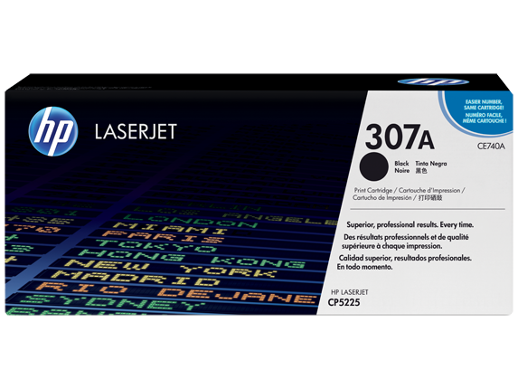 HP 307A CE740A OEM Toner Cartridge, 7K pages, Black