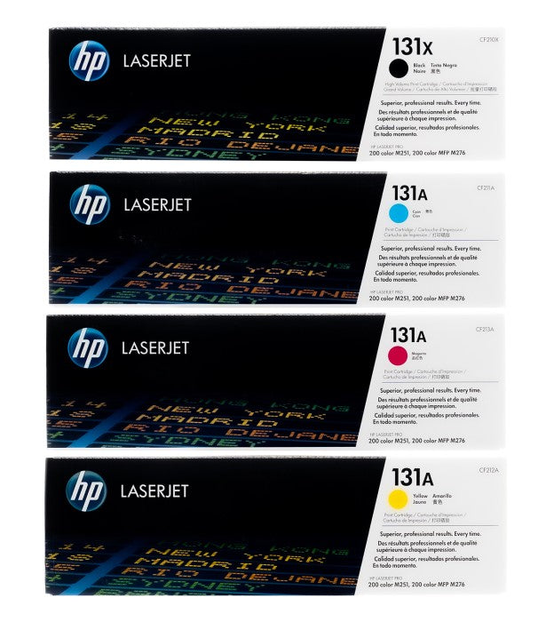 HP 131 OEM Toner Set, B/C/M/Y