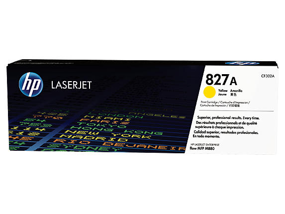 HP 827A CF302A OEM Toner Cartridge, 32K pages, Yellow