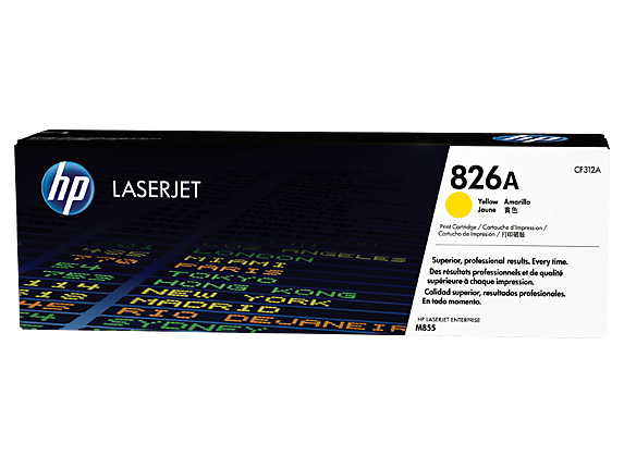 HP 826A CF312A OEM Toner Cartridge, 31500 pages, Yellow