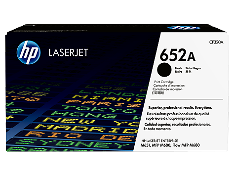 HP 652A CF320A OEM Toner Cartridge, 11500 pages, Black