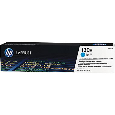 HP 130A CF351A OEM Toner Cartridge, 1K pages, Cyan