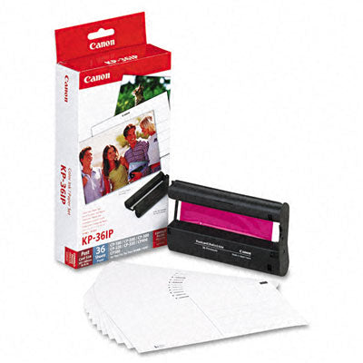 Canon 7737A001 color OEM Ink Cartridge & Glossy Photo Paper Kit, 36 Glossy 4 x 6 Sheets