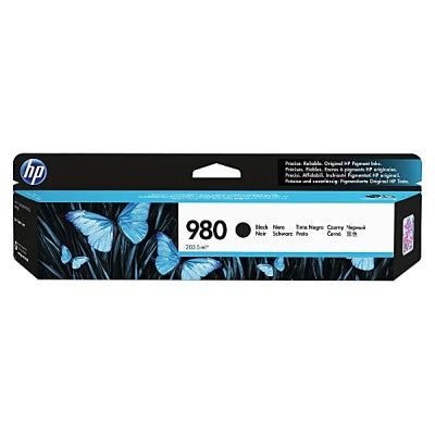 HP 980 D8J10A OEM Ink Cartridge, 10K Pages, Black