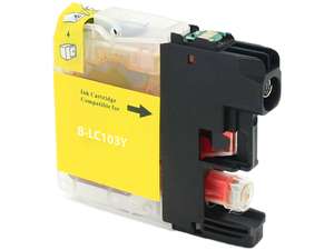 Compatible for LC103Y XL Series Ink Cartridge, 600 pages, Yellow