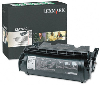 Lexmark 12A7462 OEM HY Toner Cartridge, 21K pages, Black ( label printing )