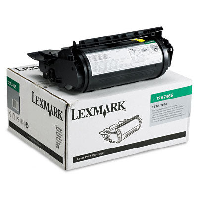 Lexmark 12A7465 OEM Extra HY Toner Cartridge, 32K pages, Black