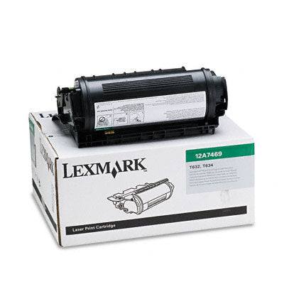 Lexmark 12A7469 OEM Extra HY Toner Cartridge, 32K pages, Black