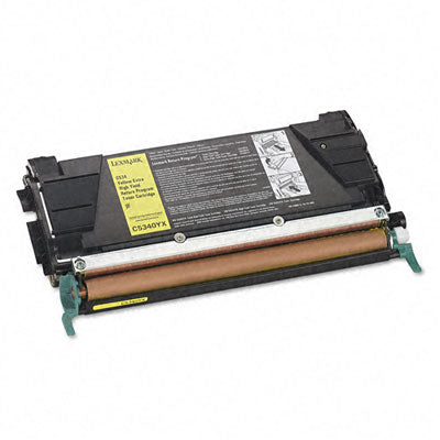 Lexmark C5340YX OEM HY Toner Cartridge, 10K pages, Yellow