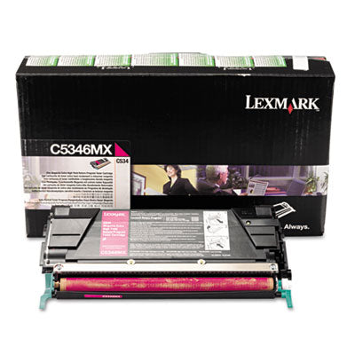 Lexmark C5346MX OEM Extra HY Toner Cartridge, 7K pages, Magenta