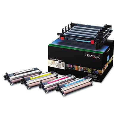 Lexmark C540X74G OEM Photoconductor Units, 30K pages, Color