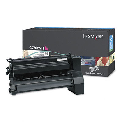 Lexmark C7702MH OEM HY Toner Cartridge, 10K pages, Magenta