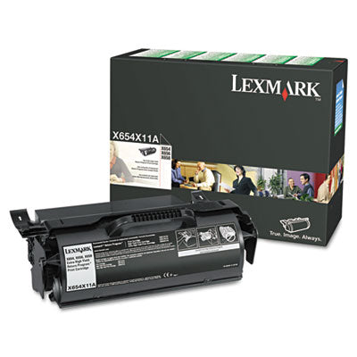 Lexmark X654X11A OEM Extra HY Toner Cartridge, 36K pages, Black