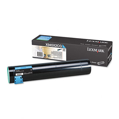 Lexmark X945X2CG OEM HY Toner Cartridge, 22K pages, Cyan